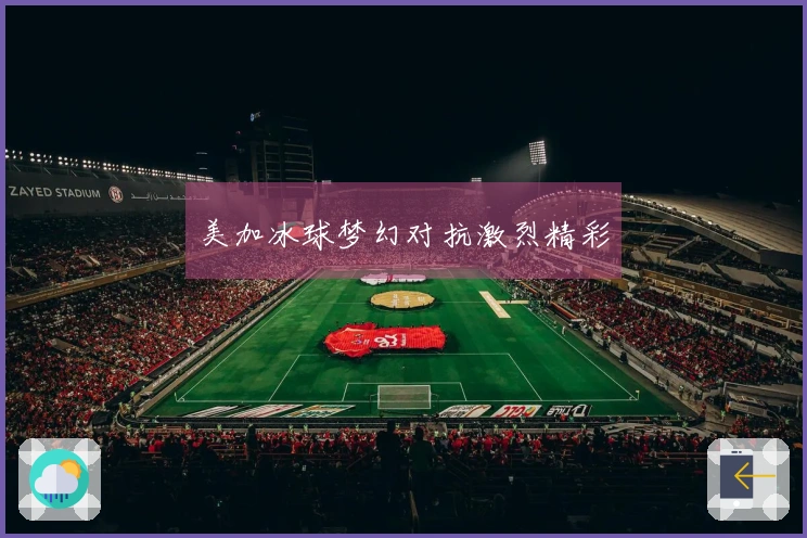 美加冰球梦幻对抗激烈精彩